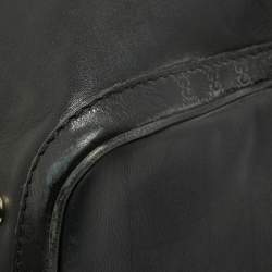 Pre Owned Gucci Black Guccissima Leather Medium Joy Boston Bag