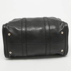 Pre Owned Gucci Black Guccissima Leather Medium Joy Boston Bag