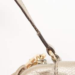 Gucci Gold Grained Leather Small Soho Disco Crossbody Bag