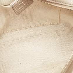 Gucci Gold Grained Leather Small Soho Disco Crossbody Bag