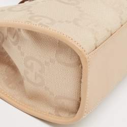 Pre Owned Gucci Beige GG Canvas Jackie Tote