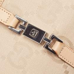 Pre Owned Gucci Beige GG Canvas Jackie Tote