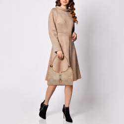 Pre Owned Gucci Beige GG Canvas Jackie Tote