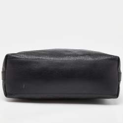 Pre Owned Gucci Black Guccissima Leather Miss GG Original Hobo