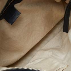 Pre Owned Gucci Black Guccissima Leather Miss GG Original Hobo