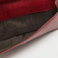 Gucci Red Leather Interlocking G Continental Wallet