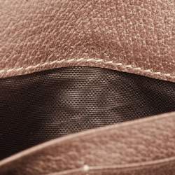 Gucci Beige/Brown GG Supreme Canvas and Leather Ophidia Wallet on Chain