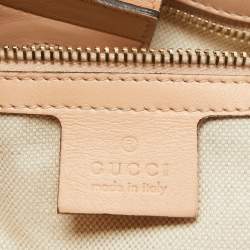 Pre Owned Gucci Multicolor Python Medium Bamboo Shopper Tote