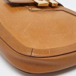 Pre Owned Gucci Beige Leather Vintage Shoulder Bag