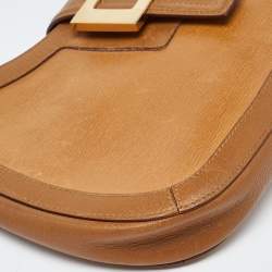 Pre Owned Gucci Beige Leather Vintage Shoulder Bag