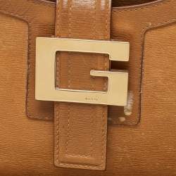 Pre Owned Gucci Beige Leather Vintage Shoulder Bag