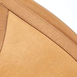 Pre Owned Gucci Beige Leather Vintage Shoulder Bag