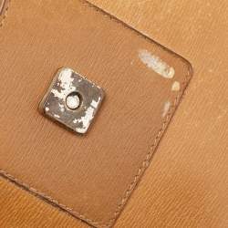 Pre Owned Gucci Beige Leather Vintage Shoulder Bag