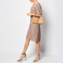 Gucci Beige Leather Vintage Shoulder Bag