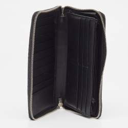 Gucci Black GG Supreme Canvas New Web Continental Wallet