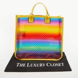 Gucci Multicolor Diamante Vinyl and Leather Tote
