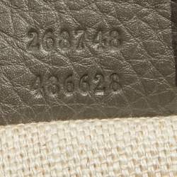 Gucci Grey Python and Leather Greenwhich Baguette Bag