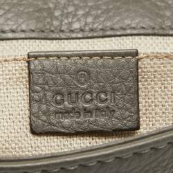 Gucci Grey Python and Leather Greenwhich Baguette Bag