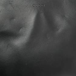 مملوكة مسبقًا Gucci Black Leather Bamboo Nymphaea Tote