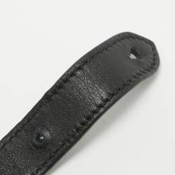 مملوكة مسبقًا Gucci Black Leather Bamboo Nymphaea Tote