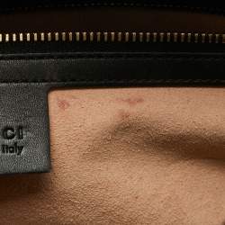 مملوكة مسبقًا Gucci Black Leather Bamboo Nymphaea Tote