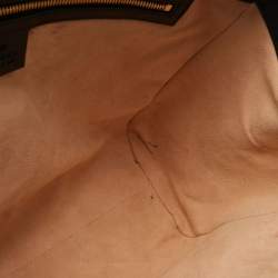 مملوكة مسبقًا Gucci Black Leather Bamboo Nymphaea Tote