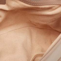 Pre Owned Gucci Beige Matelassé Leather Medium GG Marmont Shoulder Bag