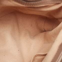 Pre Owned Gucci Beige Matelassé Leather Medium GG Marmont Shoulder Bag