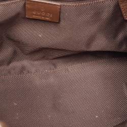 Pre Owned Gucci Beige/Brown GG Canvas and Leather Jackie Bardot Hobo