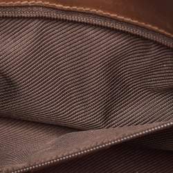 Pre Owned Gucci Beige/Brown GG Canvas and Leather Jackie Bardot Hobo