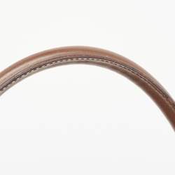 Pre Owned Gucci Beige/Brown GG Canvas and Leather Jackie Bardot Hobo