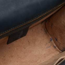 Pre Owned Gucci Black Leather Small Web Sylvie Shoulder Bag