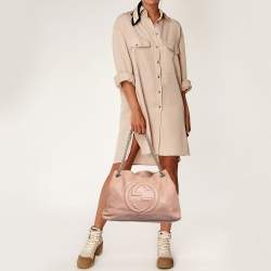 Gucci Rose Poudre Leather Medium Soho Chain Tote