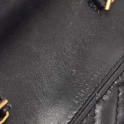 Gucci Black Matelassé Leather GG Marmont 2.0 Purse on Chain