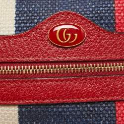 Pre Owned Gucci Multicolor Canvas and Leather Mini Ophidia Crossbody Bag