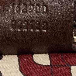 Pre Owned Gucci Dark Brown Guccissima Leather Small Pelham Shoulder Bag