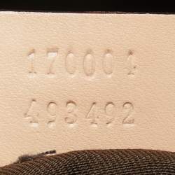 Pre Owned Gucci Dusty Pink/Gold GG Lurex Fabric and Leather Tote