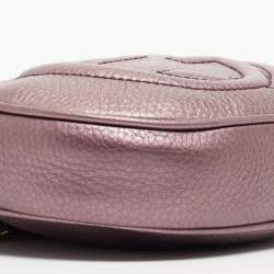 Gucci Metallic Purple Leather Mini Soho Disco Chain Shoulder Bag