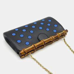 Gucci Black Leather Bamboo Shoulder Bag