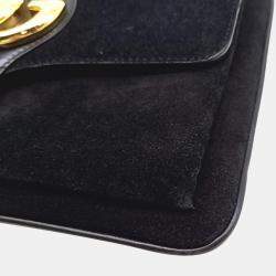 Gucci Black Suede Arli Shoulder Bag