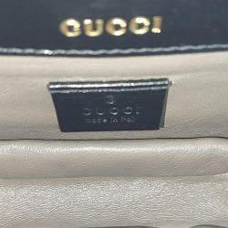 Gucci Black Leather Sylvie 1969 Mini Shoulder Bag
