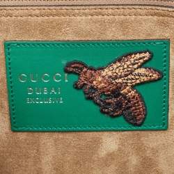 Gucci Beige GG Supreme Canvas and Suede Medium Dubai Exclusive Dionysus Embellished Shoulder Bag