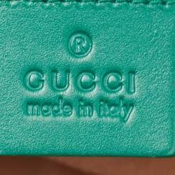 Gucci Green Guccissima Leather Medium Padlock Shoulder Bag