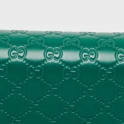 Gucci Green Guccissima Leather Medium Padlock Shoulder Bag