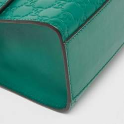 Gucci Green Guccissima Leather Medium Padlock Shoulder Bag