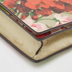Gucci Multicolor GG Blooms Leather Flap Wallet on Chain 