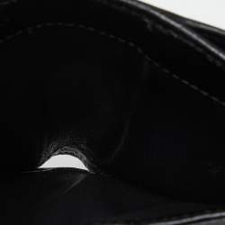 مملوكة مسبقًا Gucci Black GG Canvas and Leather Bamboo Bar Compact Wallet