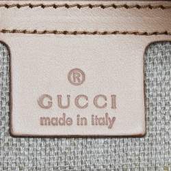 Pre Owned Gucci Multicolor Floral Print Canvas and Leather Small Horsebit Hobo