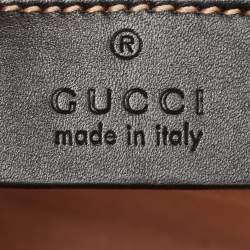 Pre Owned Gucci Multicolor GG Supreme Canvas and Elaphe Medium Osiride Shoulder Bag
