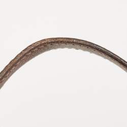 Pre Owned Gucci Brown/Beige GG Supreme Canvas and Leather Shopper Tote